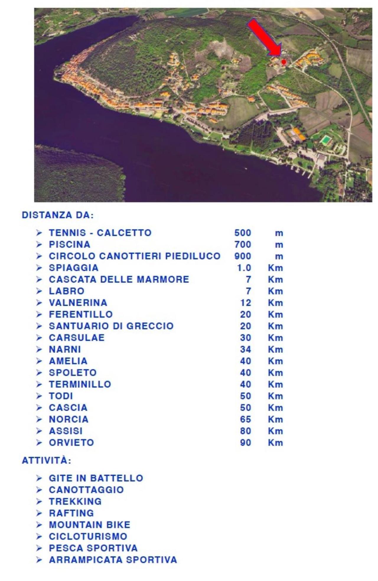 I Segreti Del Lago Piediluco Eksteriør bilde